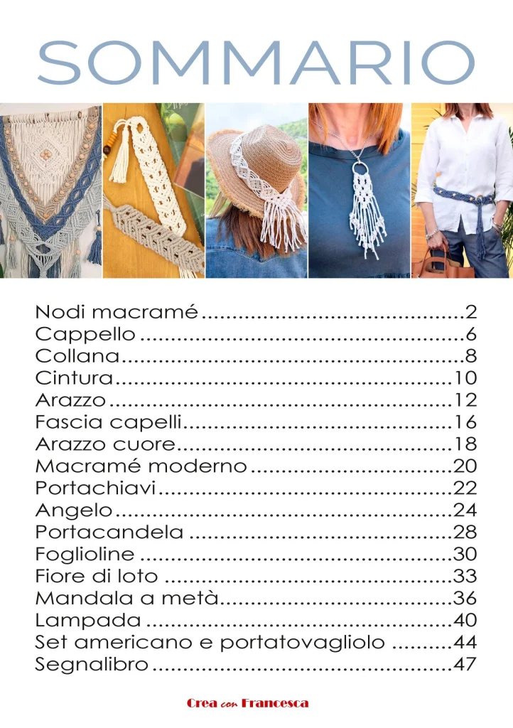 Decorazioni Macramè